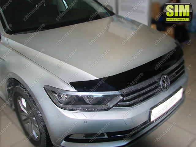 NLDSVOPAS1512 Дефлектор капота темный VW Passat B8 2015- Sd, Wg
