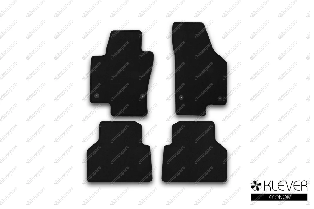 KLEVER01512101200k Коврики в салон Klever Econom VOLKSWAGEN Tiguan, 2007-2016, кросс., 4 шт. (текстиль)
