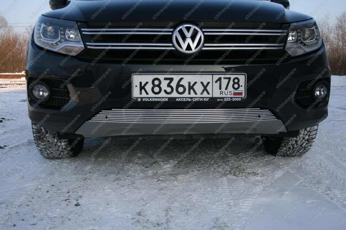 VWTI972295 Декоративные элементы воздухозаборника d10, VW Tiguan Track&Field Track&Style 2011- хром, VWTI.97.2295