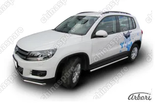 AFZDAVWTIG08 Защита порогов d57 труба Arbori нерж. сталь для Volkswagen TIGUAN 2011-2017