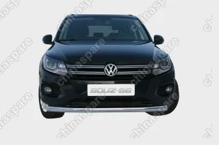 VWTI481402 Защита переднего бампера труба d76,Volksvagen Tiguan Track&Field Track&Style 2011-, VWTI.48.1402