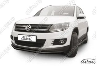 AFZDAVWTIG04B Защита переднего бампера d57 Arbori черн. для Volkswagen TIGUAN 2011-2017