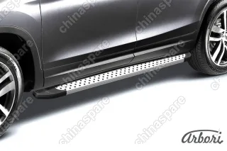 AFZDAALVWTR05 Комплект алюминиевых порогов Arbori Standart Silver 2000 для VOLKSWAGEN Touareg 2013-2018