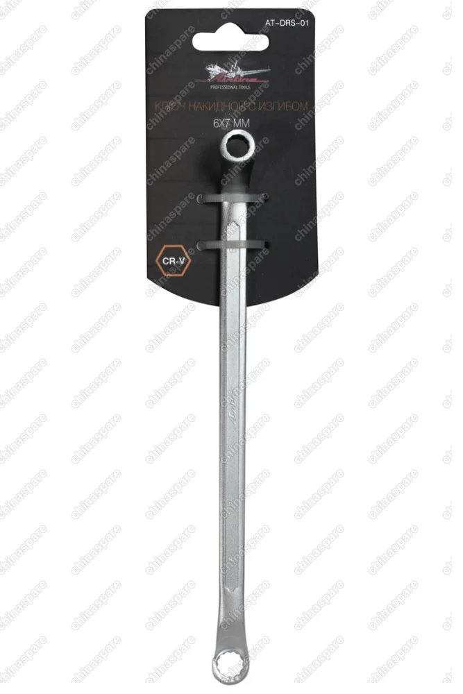 AT-DRS-01 Ключ накидной с изгибом 6х7мм