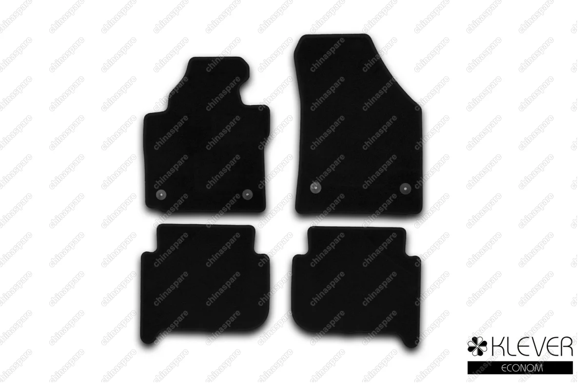 KLEVER01511001200k Коврики в салон Klever Econom VOLKSWAGEN Touran АКПП 2006-2014, мв., 4 шт. (текстиль)