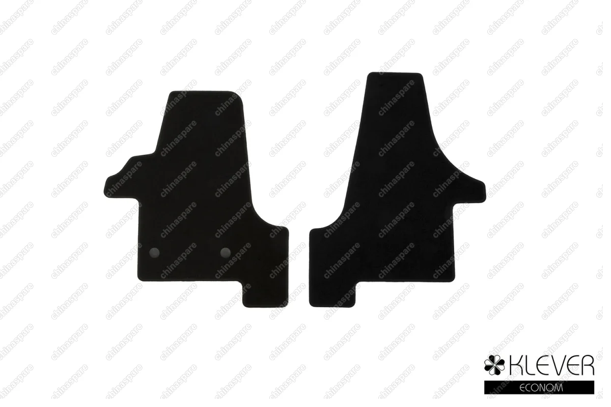 KLEVER01511101200k Коврики в салон Klever Econom VOLKSWAGEN Transporter (T5) 2003->, фург., 2 шт. (текстиль)