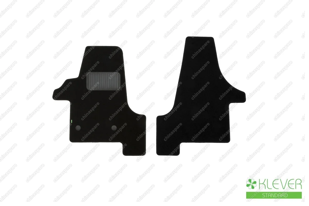 KLEVER02511101210kh Коврики в салон Klever Standard VOLKSWAGEN Transporter (T5) 2003->, фург., 2 шт. (текстиль)