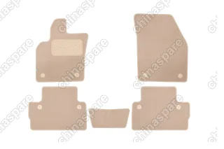 Коврики в салон Klever Premium VOLVO C30 АКПП 2006-2009, 2010->, хб., 5 шт. (текстиль, бежевые)