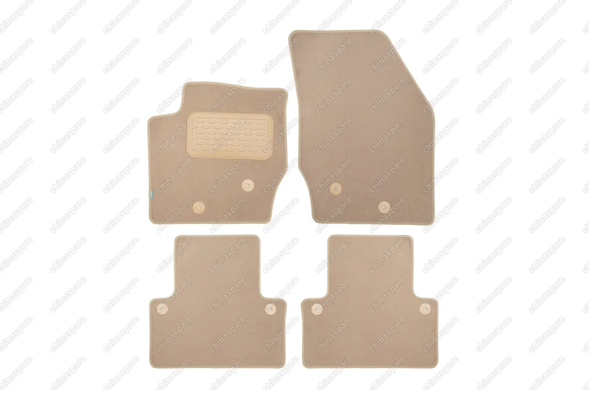 KLEVER04500422112kh Коврики в салон Klever Premium VOLVO XC90 АКПП 2002-2015, внед., 4 шт. (текстиль, бежевые)