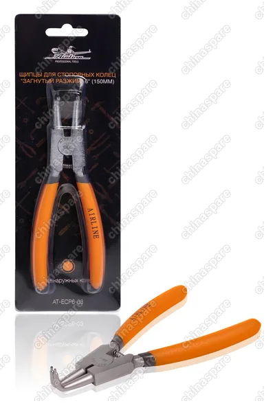 AT-ECP6-03 Щипцы для стопорных колец «загнутый разжим» 6 дюймов (150мм)