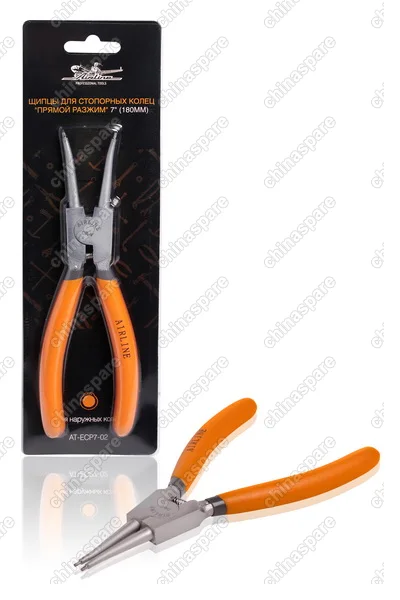 AT-ECP7-02 Щипцы для стопорных колец «прямой разжим» 7 дюймов (180мм)