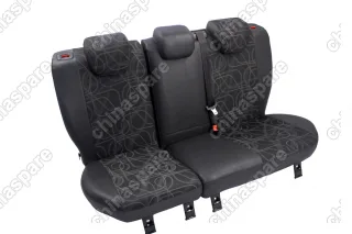 1762484CB Автомобильные чехлы, жаккард - черная эко-кожа для FORD Focus 2011-, кроме комплектации Titanium