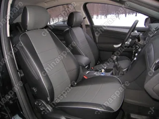1751433CB Автомобильные чехлы, серая эко-кожа – черная эко-кожа для FORD Мондео 2007-2014, комплектация Trend