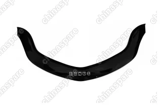 Дефлектор капота (ЕВРО крепеж) CHERY BONUS (A13)2009-2014