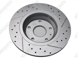 Диски тормозные задние перфорированные с насечками (комплект) UIDNU GAC GS8
