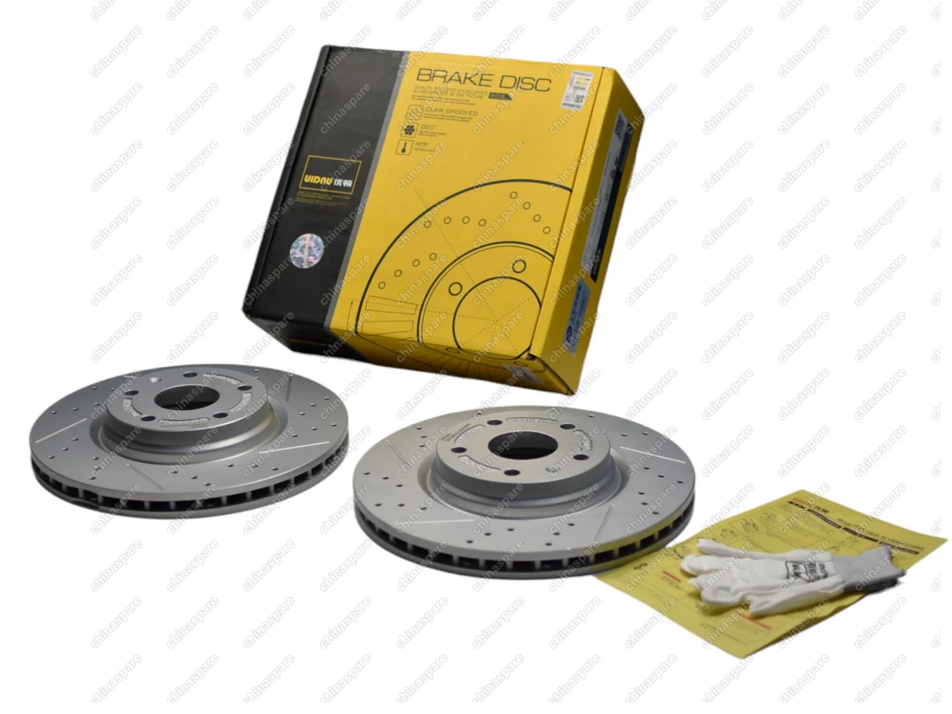 Диски тормозные передние перфорированные с насечками 3520006CAD0100 (комплект) UIDNU GAC GS8