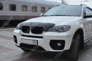 Дефлектор капота темный  BMW X5 2007-2013 / Х6 2007-2014 (короткий) тёмный,