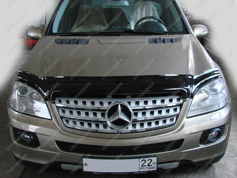 NLDSMERM0512 Дефлектор капота темный MERCEDES ML 2005-2011