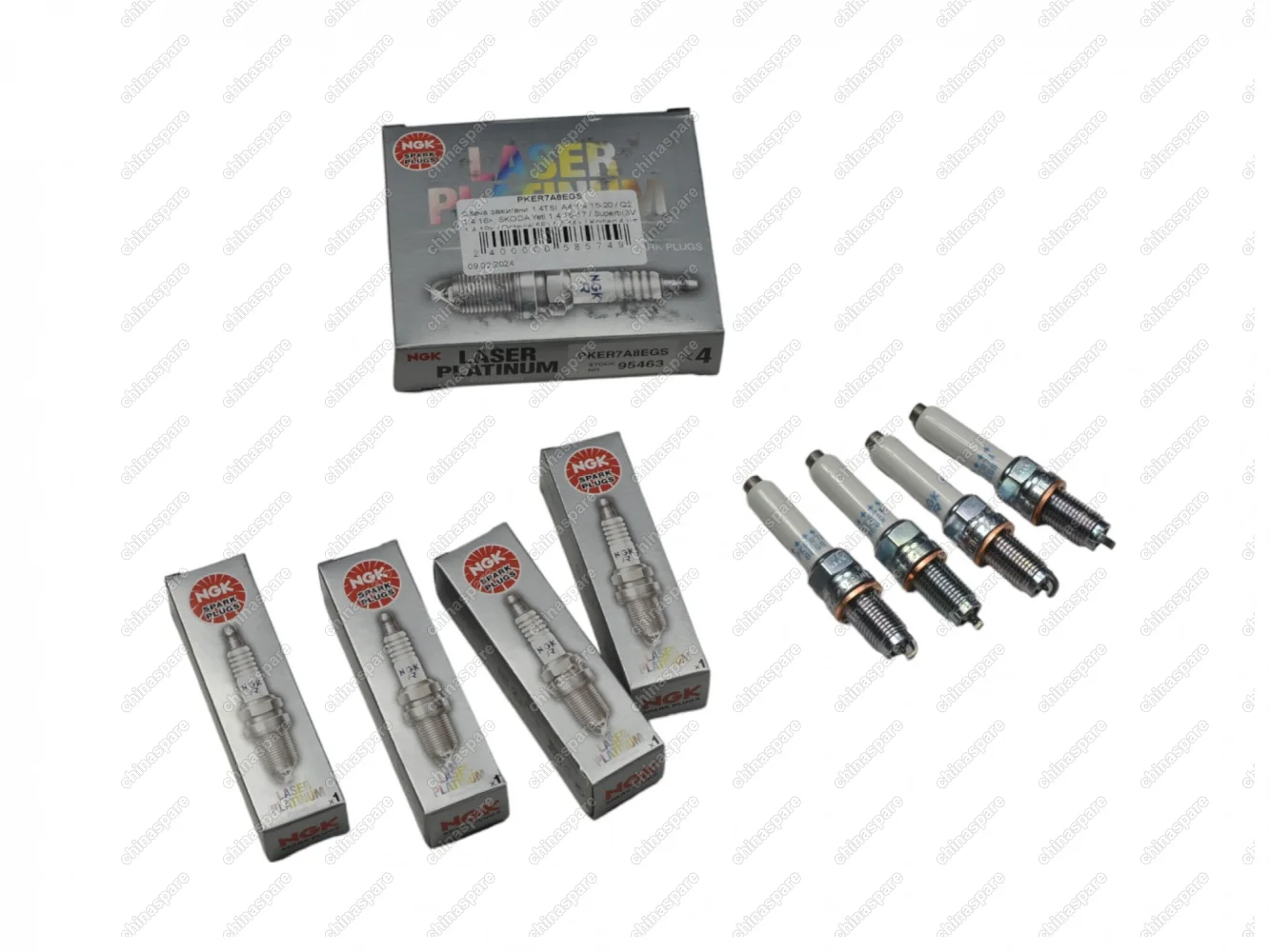 Свечи зажигания (комплект) NGK 1,4 TSI Audi A4 1,4 15-20 / Q2 1,4 16- / Skoda Yeti 1,4 15-18 / Superb 3V 1,4 19- / Octavia 5E 1,4 14- / Kodiaq