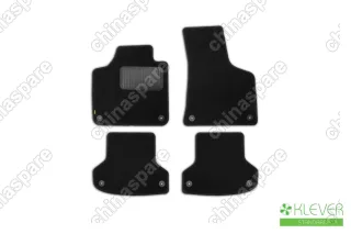 KLEVER020410101210kh Коврики в салон Klever Standard AUDI A3 5D АКПП 2007->, хб., 4 шт. (текстиль)