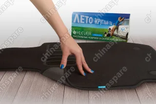 Коврики в салон Klever Premium DATSUN on-DO 2014->, сед, 5 шт. (текстиль, бежевые)