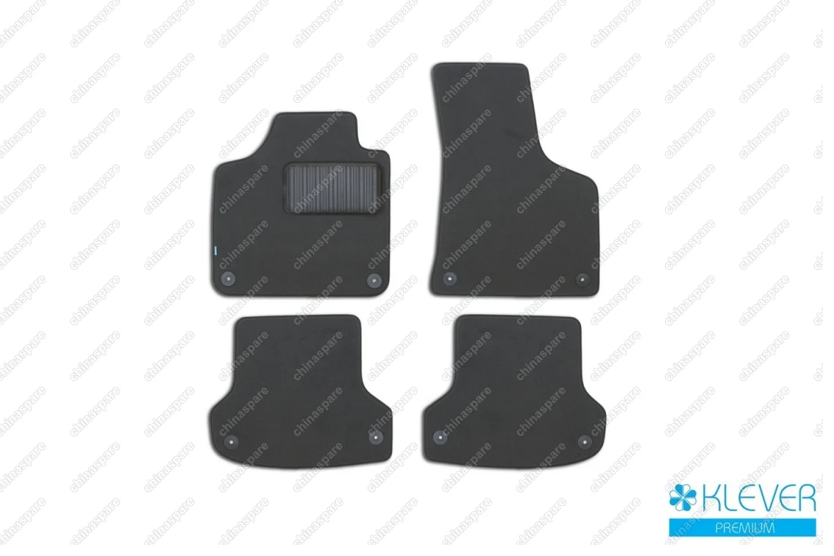 KLEVER03041022110kh Коврики в салон Klever Premium AUDI A3 5D АКПП 2007->, хб., 4 шт. (текстиль)