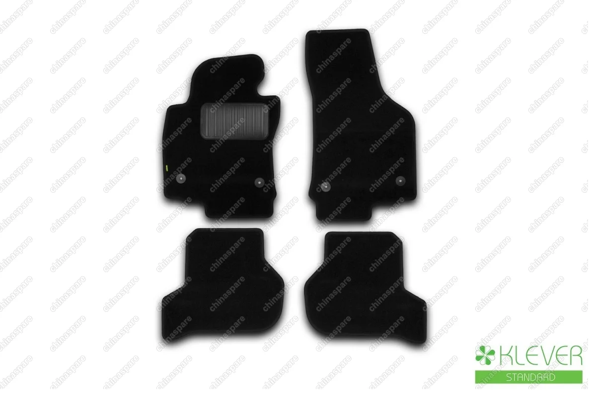 KLEVER024402101210kh Коврики в салон Klever Standard SEAT Leon АКПП 2007->, хб., 4 шт. (текстиль)
