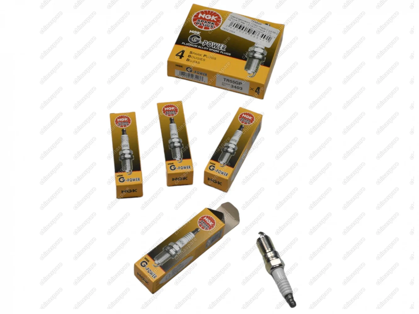 Свеча зажигания (комплект) NGK Ford Fiesta V 2,0 05-08 / Focus C-Max 1,8 03-07 / Focus II 2,0 06-10 / Maveric 2,3 04- / Transit 2,3 06-