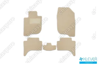 KLEVER04353022112kh Коврики в салон Klever Premium MITSUBISHI L200, 2015->, пикап, 5 шт. (текстиль, бежевые)