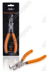 Щипцы для стопорных колец «загнутый сжим» 7 дюймов (180мм)