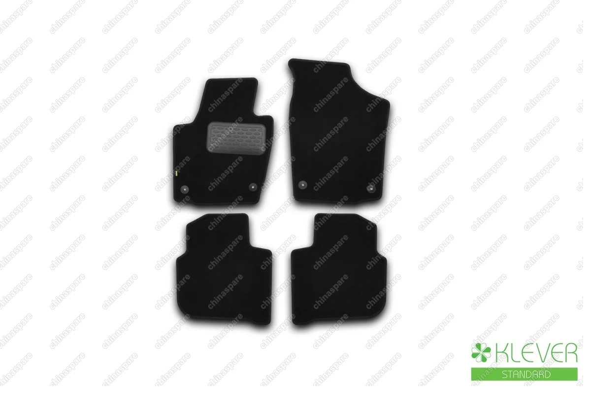 Коврики в салон Klever Standard SKODA  Rapid 2012->, сед., 4 шт.(текстиль)
