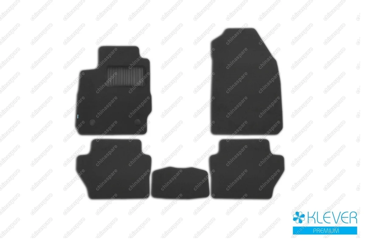 KLEVER03166722110kh Коврики в салон Klever Premium FORD Fiesta 2015->, хб., сед., 5 шт. (текстиль)