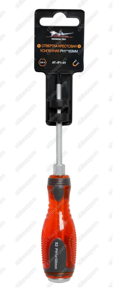 Отвертка крестовая усиленная под ключ PH1*100мм