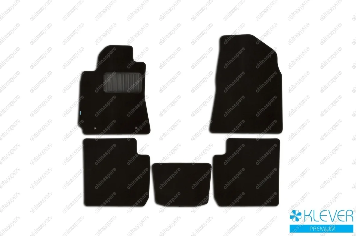 Коврики в салон Klever Premium CHERY Tiggo 2, 2017->, кросс, 5 шт. (текстиль)