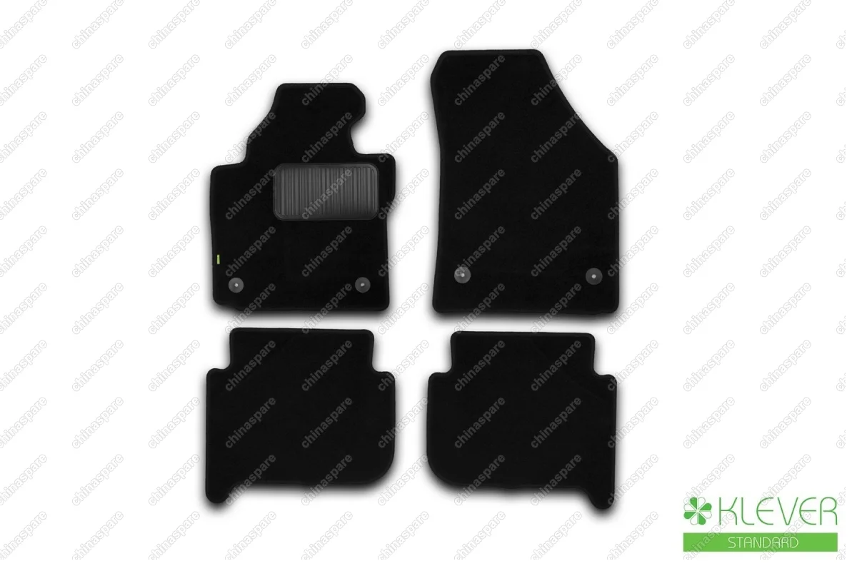 KLEVER02511001210kh Коврики в салон Klever Standard VOLKSWAGEN Touran АКПП 2006-2014, мв., 4 шт. (текстиль)