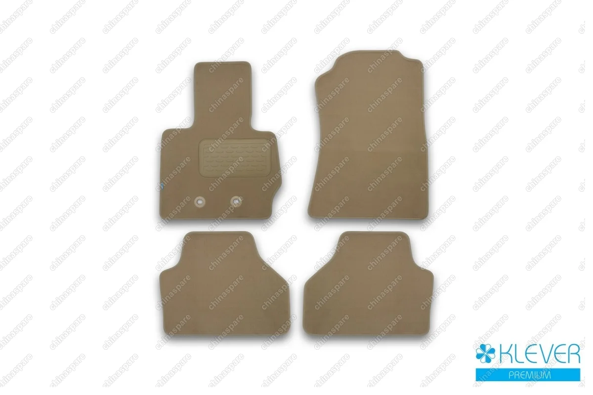 Коврики в салон Klever Premium BMW X3 F25, 2010 - 2016, кросс., 4 шт. (текстиль, бежевые)