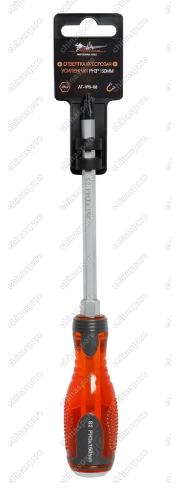 Отвертка крестовая усиленная под ключ PH3*150мм