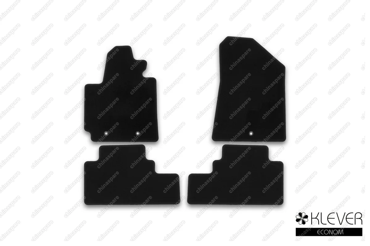 KLEVER01255201200k Коврики в салон Klever Econom KIA Soul 2014->, кросс., 4 шт. (текстиль)