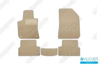 KLEVER04382522112kh Коврики в салон Klever Premium PEUGEOT 308 2014->, хб., 5 шт. (текстиль, бежевые)