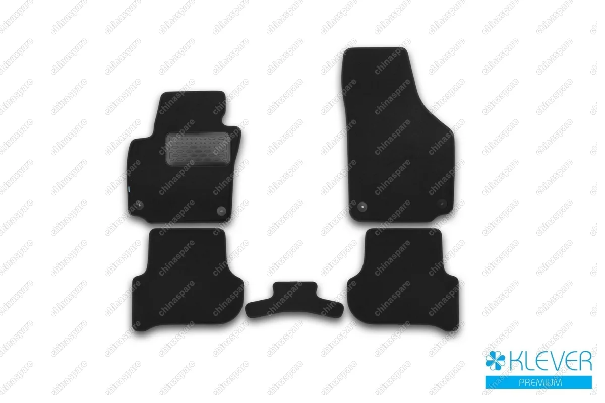 Коврики в салон Klever Premium SKODA Yeti 2009->, кросс., 5 шт. (текстиль)