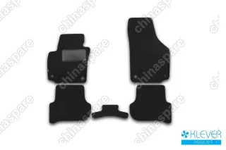 Коврики в салон Klever Premium SKODA Yeti 2009->, кросс., 5 шт. (текстиль)