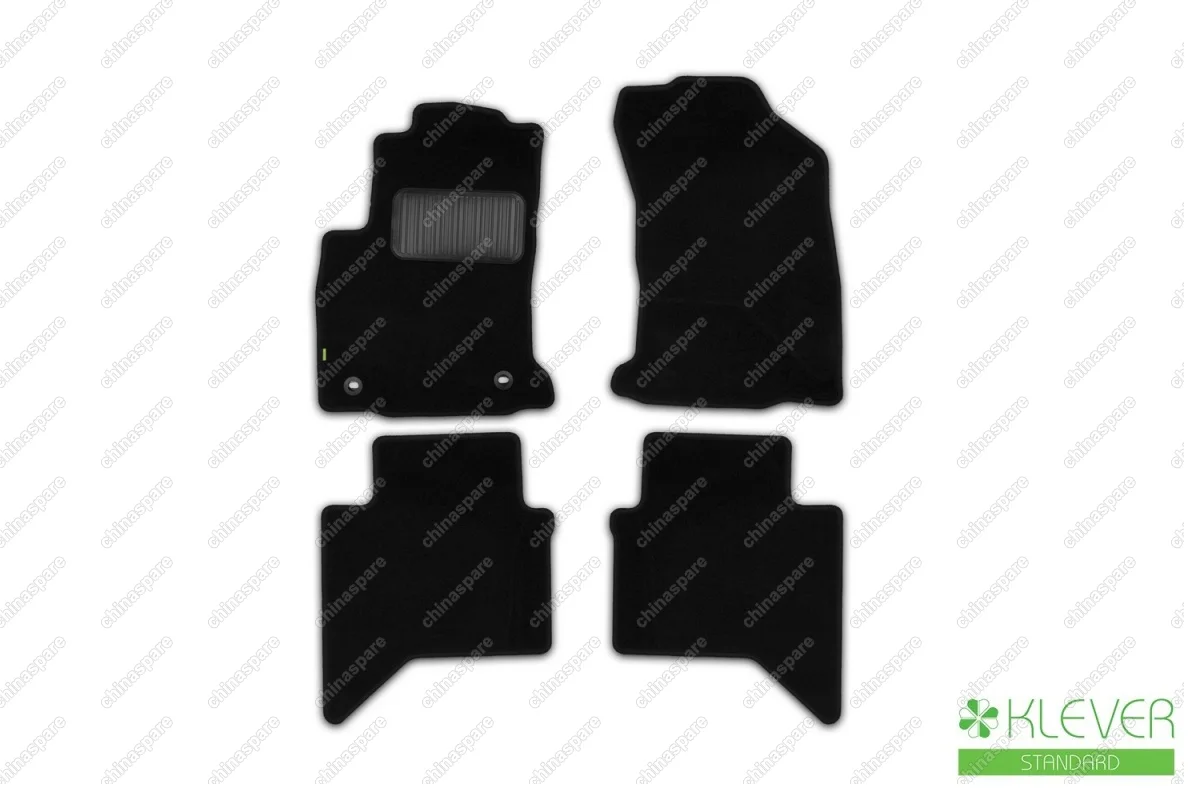 KLEVER02489801210kh Коврики в салон Klever Standard TOYOTA Hilux, 2015->, пикап., 4 шт. (текстиль)