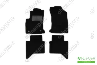 KLEVER02489801210kh Коврики в салон Klever Standard TOYOTA Hilux, 2015->, пикап., 4 шт. (текстиль)