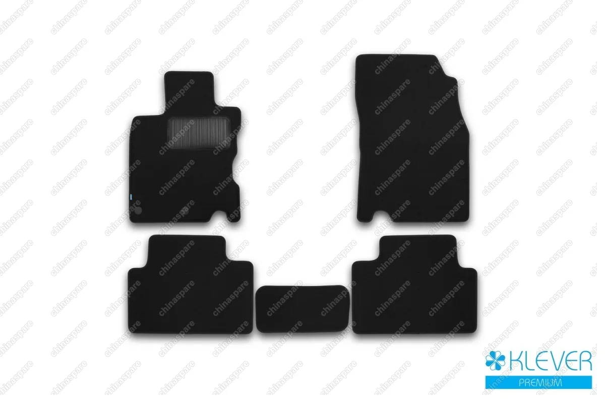 Коврики в салон Klever Premium NISSAN Qashqai 2014->, кросс., сборка ЕВ, 5 шт. (текстиль)