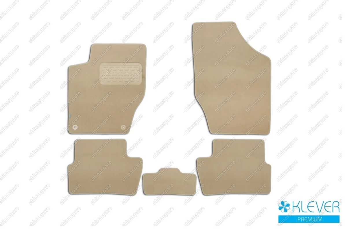 KLEVER04382122112kh Коврики в салон Klever Premium PEUGEOT 408 2012->, сед., 5 шт. (текстиль, бежевые)