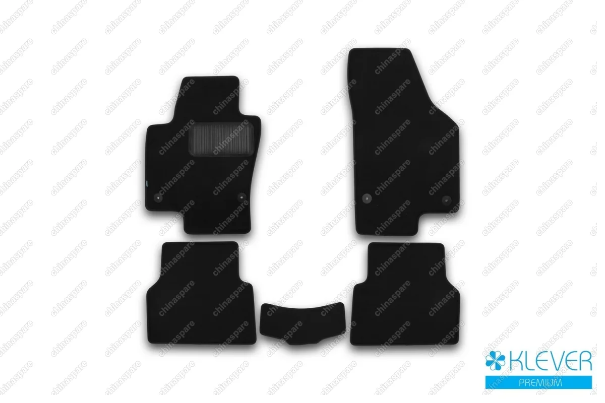 KLEVER03512122110kh Коврики в салон Klever Premium VOLKSWAGEN Tiguan, 2007-2016, кросс., 5 шт. (текстиль)
