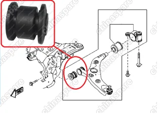 Сайлентблок передний переднего нижнего рычага YNK Mazda 6 III 12-, 3 III 13-  ( KD35-34-470C )