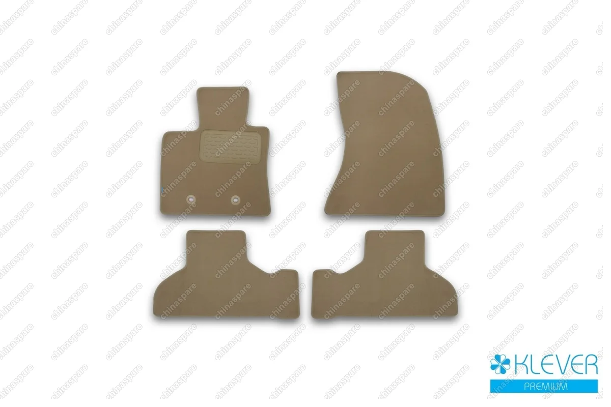 Коврики в салон Klever Premium BMW X5 2013->, кросс., 4 шт. (текстиль, бежевые)