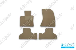 Коврики в салон Klever Premium BMW X5 2013->, кросс., 4 шт. (текстиль, бежевые)