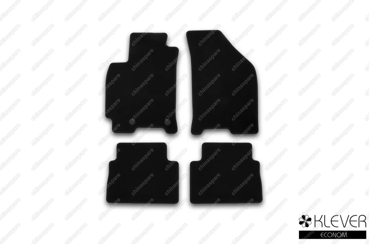 KVR01111001200k Коврики в салон Klever Econom DAEWOO Gentra 2013-2016, сед., 4 шт. (текстиль)